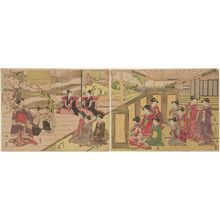 Utagawa Toyokuni I: Private Performance of Women's Kabuki - Museum of Fine Arts