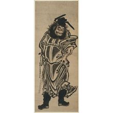 奥村政信: Zhong Kui (Shôki) the Demon Queller - ボストン美術館