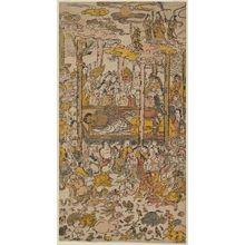 Unknown, 無款 (Artist Unknown, Japanese)による浮世絵「The Death of the Historical Buddha (Nehan zu)」