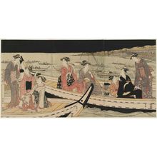 Utagawa Toyokuni I: Watching Fireworks from Boats - Museum of Fine Arts