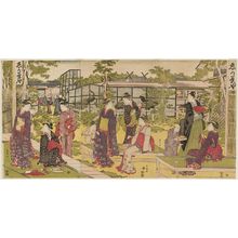 Utagawa Toyokuni I: The Garden of the Shika Chaya - Museum of Fine Arts