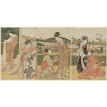 Utagawa Toyokuni I: Courtesans of the Tsuruya - Museum of Fine Arts