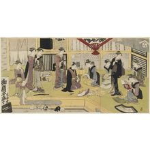 Utagawa Toyokuni I: The Fan Shop - Museum of Fine Arts