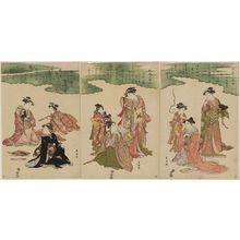 歌川豊国: Fashionable Six Poetic Immortals (Fûryû Rokkasen) - ボストン美術館