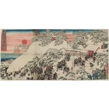 歌川国貞: The Incense-offering Scene from The Storehouse of Loyal Retainers (Chûshingura shôkô no zu) - ボストン美術館