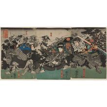 Utagawa Kuniyoshi: (Jôan yonen...Ushiwakamaru...) - Museum of Fine Arts