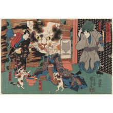 Utagawa Kuniyoshi: Fifty-three Stations: Okazaki - Museum of Fine Arts