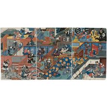 Utagawa Sadafusa: The Eleven Acts of The Storehouse of Loyal Retainers (Chûshingura) - ボストン美術館