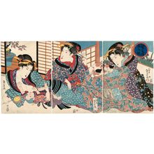 Utagawa Sadakage: The Pride of Edo: An Assortment of Beauties (Edo jiman bijin soroe) - Museum of Fine Arts