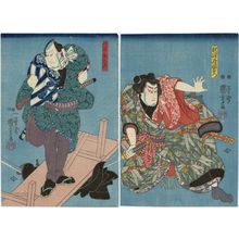 Japanese Print "Actors" by Utagawa Kuniyoshi, 歌川国芳 (Utagawa Kuniyoshi)