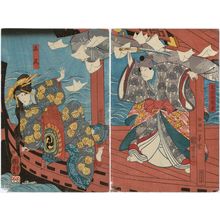 Japanischer Druck "Actors" von Utagawa Kuniyoshi, 歌川国芳 (Utagawa Kuniyoshi)