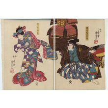 Japanese Print "Actors" by Utagawa Kuniyoshi, 歌川国芳 (Utagawa Kuniyoshi)