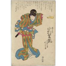 Utagawa Kuniyoshi, 歌川国芳 (Utagawa Kuniyoshi)创作的日本版画《Actor Nakamura Shikan》