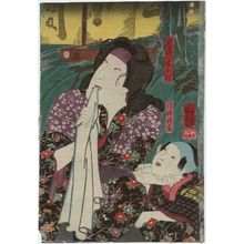 Utagawa Kuniyoshi, 歌川国芳 (Utagawa Kuniyoshi)创作的日本版画《Actors》