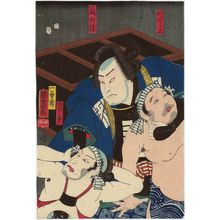 Utagawa Kuniyoshi, 歌川国芳 (Utagawa Kuniyoshi)创作的日本版画《Actors》