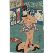 Japanischer Druck "Actor Iwai Shijaku" von Utagawa Kuniyoshi, 歌川国芳 (Utagawa Kuniyoshi)