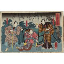 Utagawa Kuniyoshi, 歌川国芳 (Utagawa Kuniyoshi)创作的日本版画《Actors》