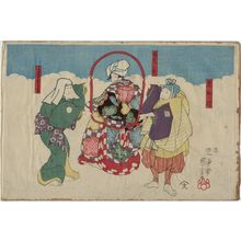 Utagawa Kuniyoshi, 歌川国芳 (Utagawa Kuniyoshi)创作的日本版画《Actors》