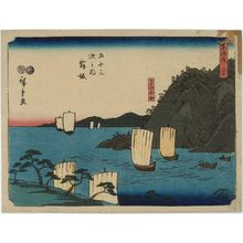 Utagawa Hiroshige: No. 30 - Maisaka: Imagiri in Tôtômi Province (Tôtômi Imagiri), from the series The Tôkaidô Road - The Fifty-three Stations (Tôkaidô - Gojûsan tsugi no uchi) - Museum of Fine Arts