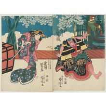 Utagawa Kuniyoshi: Actors Ichikawa Ebizô and Iwai Shijaku - Museum of Fine Arts