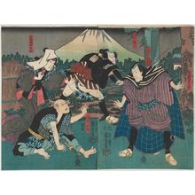 Japanese Print "Actors" by Utagawa Kuniyoshi, 歌川国芳 (Utagawa Kuniyoshi)