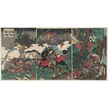 Utagawa Kuniyoshi, 歌川国芳 (Utagawa Kuniyoshi)による浮世絵「The Battle of Kurikaradani」