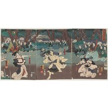 Utagawa Kuniyoshi, 歌川国芳 (Utagawa Kuniyoshi)による浮世絵「The Tale of Shiraishi: the Revenge Scene (Shiraishibanashi katakiuchi no zu)」