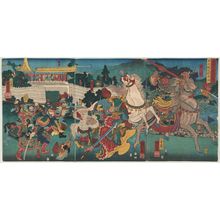 Utagawa Kuniyoshi, 歌川国芳 (Utagawa Kuniyoshi)による浮世絵「Tsûzoku sangokushi no uchi, Kôchû Gien o chôsha ni tatematsuru」