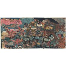 Japanischer Druck "Scenes of Hell and Heaven" von Utagawa Kuniyoshi, 歌川国芳 (Utagawa Kuniyoshi)