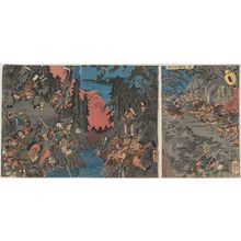 歌川国芳: The Battle of Kurikaradani - ボストン美術館