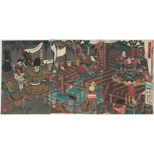 Utagawa Kuniyoshi, 歌川国芳 (Utagawa Kuniyoshi)による浮世絵「The Night Attack at Horikawa (Horikawa youchi no zu)」