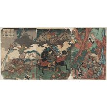 Japanese Print "The Battle of Kurikaradani" by Utagawa Kuniyoshi, 歌川国芳 (Utagawa Kuniyoshi)