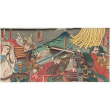 Utagawa Kuniyoshi: The Battle of Kawanakajima (Kawanakajima kassen) - Museum of Fine Arts