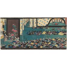 Utagawa Kuniyoshi, 歌川国芳 (Utagawa Kuniyoshi)による浮世絵「Hidehira, Governor of Mutsu Province, Holding Court (Mutsu no kami Hidehira hyôjô no zu)」