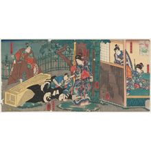 Utagawa Kuniyoshi: Kiso Yoshinaka and Tomoe Gozen - Museum of Fine Arts