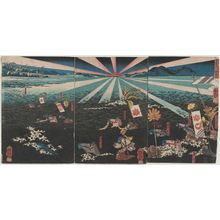 Utagawa Kuniyoshi: The Battle of the Uji River - Museum of Fine Arts