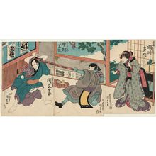 Japanese Print "Actors" by Utagawa Kunisada, 歌川国貞 (Utagawa Kunisada I (Toyokuni III))