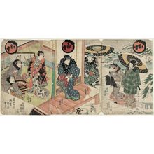 Japanese Print "Actors" by Utagawa Kunisada, 歌川国貞 (Utagawa Kunisada I (Toyokuni III))