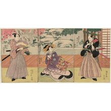 Japanese Print "Actors" by Utagawa Kunisada, 歌川国貞 (Utagawa Kunisada I (Toyokuni III))