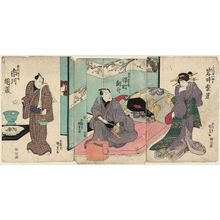 Japanese Print "Actors" by Utagawa Kunisada, 歌川国貞 (Utagawa Kunisada I (Toyokuni III))