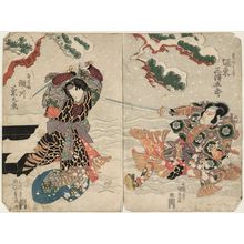 Japanese Print "Actors" by Utagawa Kunisada, 歌川国貞 (Utagawa Kunisada I (Toyokuni III))