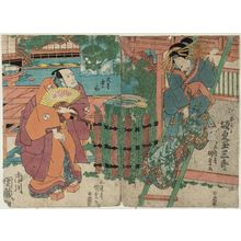 Japanese Print "Actors" by Utagawa Kunisada, 歌川国貞 (Utagawa Kunisada I (Toyokuni III))