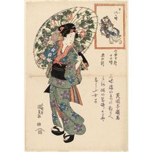 歌川国貞: The Hour of the Sheep, Eighth Hour of the Day (Hitsuji no koku, Hi no yattsu toki), from the series Twelve Hours of a Modern Clock (Imayo tokei jûniji) - ボストン美術館