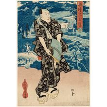 Utagawa Kunisada: The Chôfu Jewel River (Tamagawa): Actor Aritaya Hakuen, from the series Six Jewel-like Faces of Actors (Haiyû Mu Tama-gao) - Museum of Fine Arts
