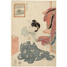 Utagawa Kunisada, 歌川国貞 (Utagawa Kunisada I (Toyokuni III))による浮世絵「Nichô-machi, from the series Eight Views of Edo (Edo hakkei no uchi)」