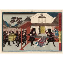 Utagawa Kunisada, 歌川国貞 (Utagawa Kunisada I (Toyokuni III))による浮世絵「No. 10 (Daijû), from the series Record of the Valiant and Loyal Retainers (Chûyû gijin roku)」