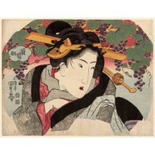 Estampe japonaise "Grape Arbor (Budô tana)" par Utagawa Kunisada, 歌川国貞 (Utagawa Kunisada I (Toyokuni III))