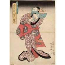 Utagawa Kunisada, 歌川国貞 (Utagawa Kunisada I (Toyokuni III))による浮世絵「Actor Iwai Shijaku as the Courtesan Hanasaki」