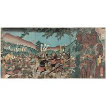 歌川芳員: The Great Battle of Ehi (Ehi ôgassen) - ボストン美術館