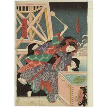 Utagawa Kunisada: Actor Sawara Tanosuke III as Yaoya Oshichi - Museum of Fine Arts